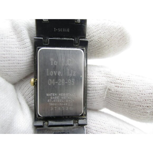 Women Seiko Quartz WR Analog 21mm Tank Watch (H959) "New Battery" 1N00-5H49 - Picture 3 of 11